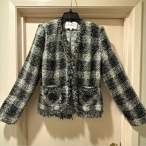 CABI Chic Black and White Tweed Jacket